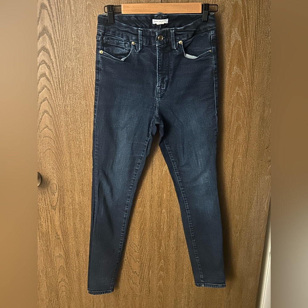 Good American Dark Blue Skinny Jeans - Size 6/28